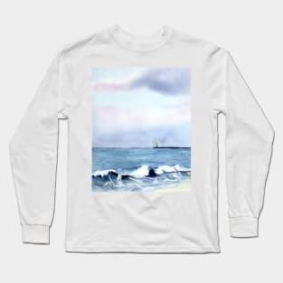 Virginia Beach at Dusk Long Sleeve T-Shirt